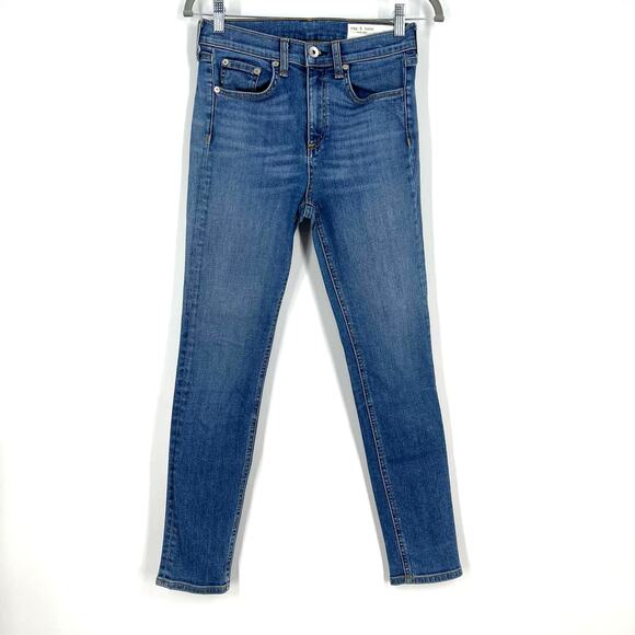 Rag & Bone High Rise Ankle Skinny Jeans Size 26 Blue - Picture 6 of 6